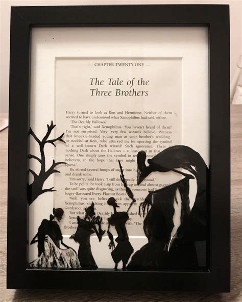 Hand painted Harry Potter frame - the tale of the three brothers - the ...