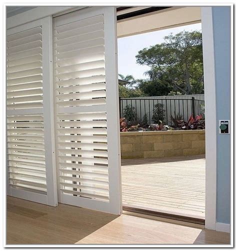 Accordion Plantation Shutters For Sliding Glass Doors - Glass Door Ideas