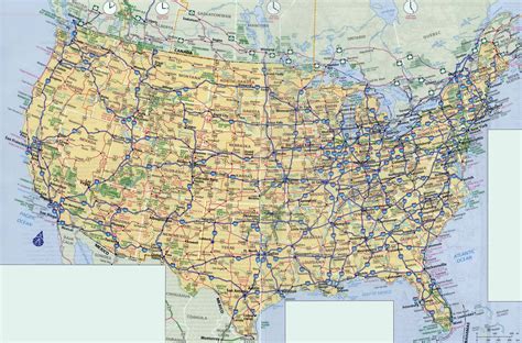 Map Of Usa Highways Interstate – Topographic Map of Usa with States