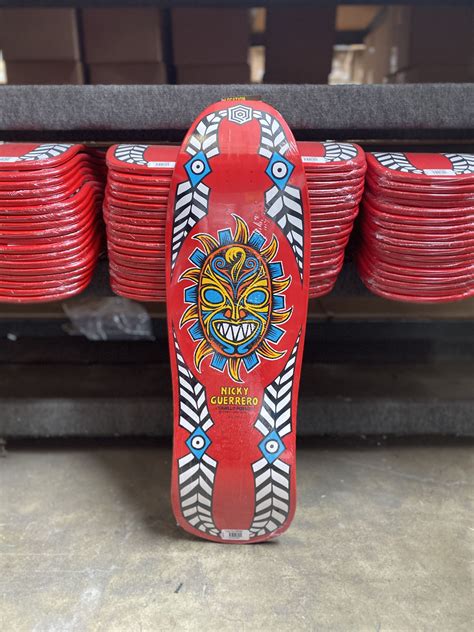 Powell Peralta Guerrero Mask Skateboard Deck Red - 10 x 31.75 | Powell ...