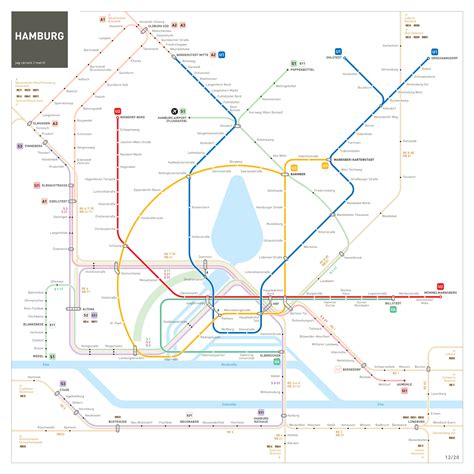 Hamburg U-Bahn S-Bahn Map : inat