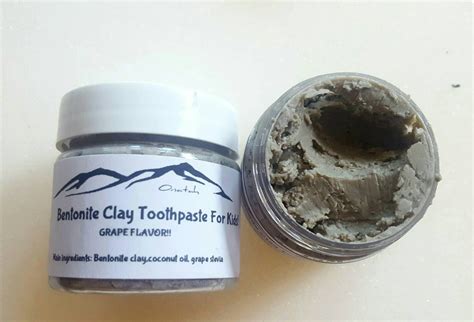 Bentonite Clay Toothpaste for KIDS Strawberry Kiwi flavor