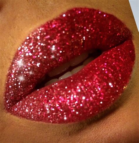 Red holiday glitter lip set | Glitter lips, Glitter lipstick, Lip set