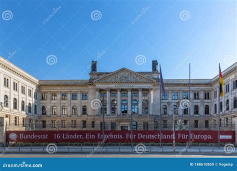 Front View of the Office Building of German Bundesrat in Berlin, the ...