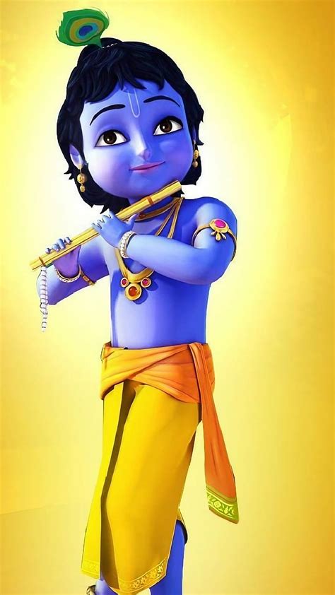 Krishna Flute Cartoon