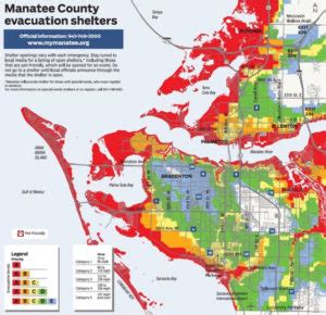 Manatee County Hurricane Evacuation Maps Summer 2020 Srq Boomer Homes ...