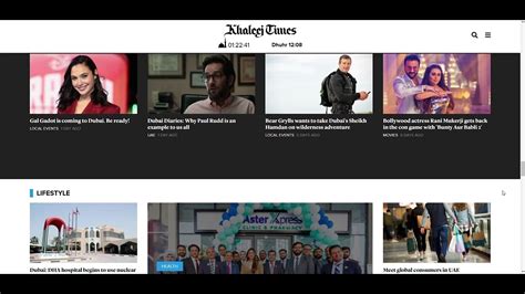 Khaleej Times Website 2021 - YouTube