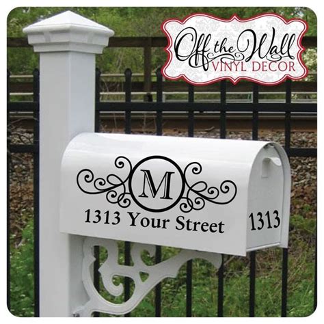 Mailbox Vinyl Decals | Cricut projects vinyl, Mailbox design, Vinyl decor