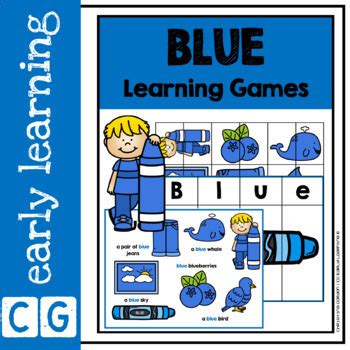 Color Activities for Centers and Learning (BLUE) by CG Early Learning