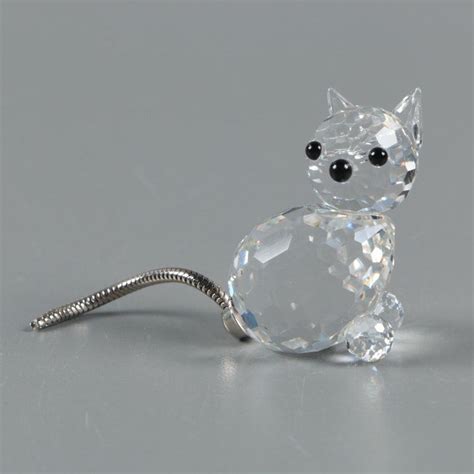 Vintage Swarovski Crystal Miniature "Cat" Figurine | Swarovski crystals ...