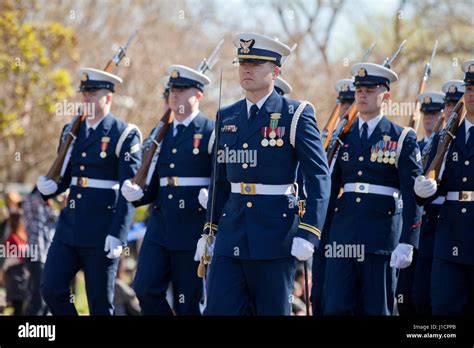 US Coast Guard Honor Guard marching during parade - Washington, DC ...