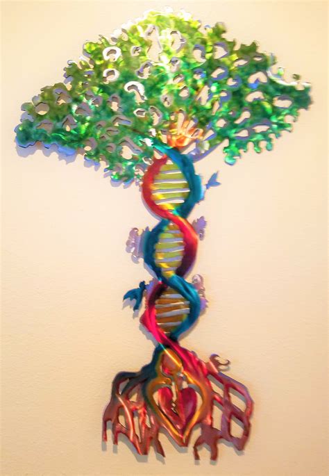 DNA Art Tree of Life DNA Strand Metal Art Custom Metal Wall - Etsy UK