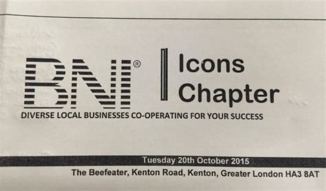 BNI Icons Harrow on Twitter: "Great #bni meeting today 39 #referrals ...