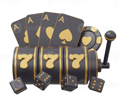 777 casino poker gold 3d illustration 21879365 PNG