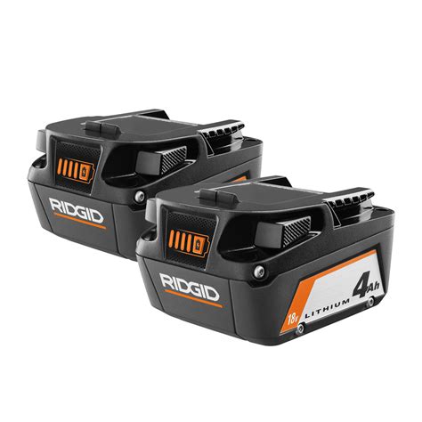 $75 RIDGID 18V Standard 4Ah Battery (2-Pack) Direct Tools Outlet - $75