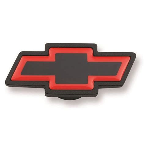 141369 Large Chevy Bowtie Emblem, Black & Red - Walmart.com