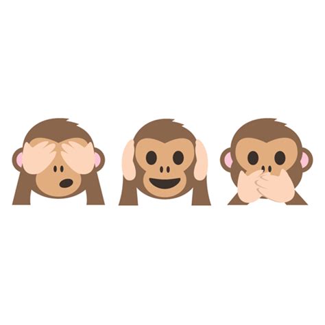 World 3 Monkeys Emoji