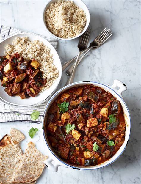 Aubergine and halloumi curry recipe | Sainsbury's Magazine