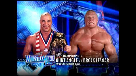 Story of Kurt Angle vs. Brock Lesnar | WrestleMania 19 - YouTube