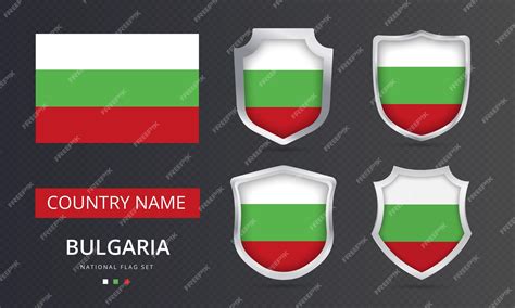 Premium Vector | Bulgaria national flag map location element design