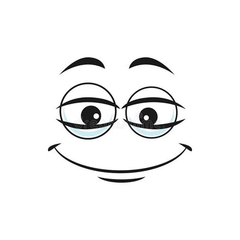 Cartoon Face Vector Icon, Smiling Funny Emoji Stock Vector ...