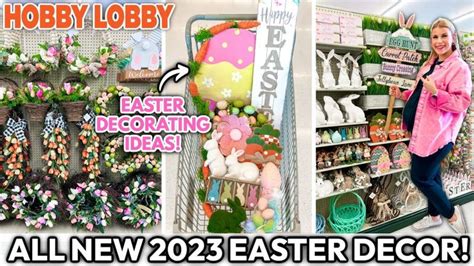 *NEW* 2023 HOBBY LOBBY EASTER DECOR 🐰💛 | Easter Decorating Ideas ...