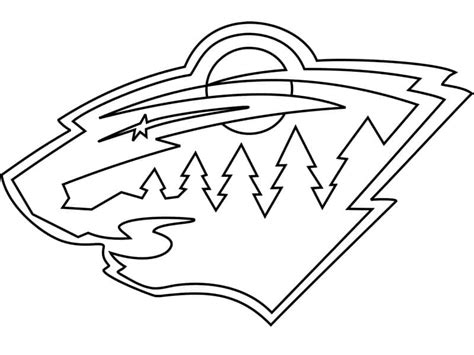 Minnesota Wild Logo coloring page - Download, Print or Color Online for ...