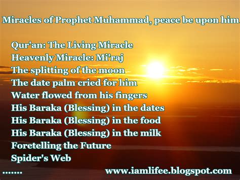 Miracles of Prophet Muhammad, peace be upon him | .. The life