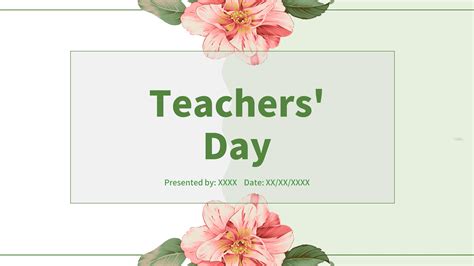 Creative Teachers Day Ppt Template Google Slide and PowerPoint Template ...