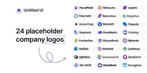 Placeholder company logos UI kit – Untitled UI | Figma