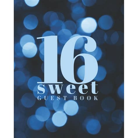 Sweet 16 Guest book : Sweet sixteen party book - Birthday Celebration ...