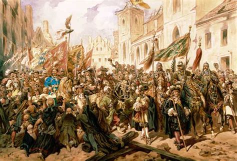 Move of the Jan III. Sobieski in Vienna - Juliusz Kossak as art print ...