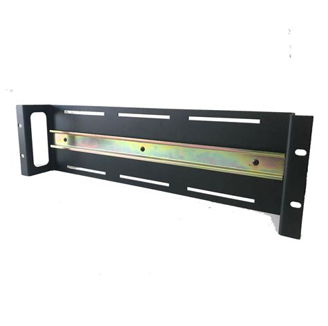 3u 19" Rack Mount DIN Rail Panel Bracket With Cover