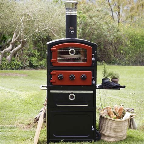 Fornetto Alto 19-Inch Wood-Fired Outdoor Pizza Oven And Smoker On Cart ...