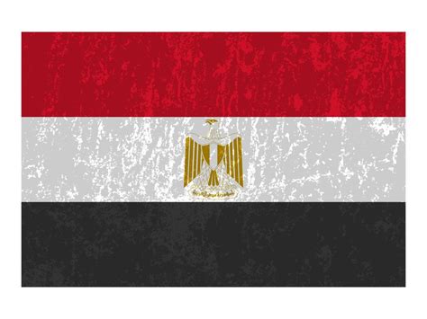 Egypt flag, official colors and proportion. Vector illustration ...