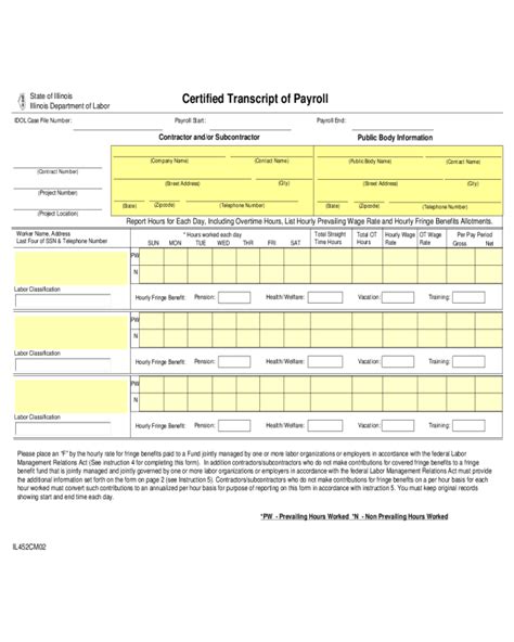 2024 Certified Payroll Form - Fillable, Printable PDF & Forms | Handypdf