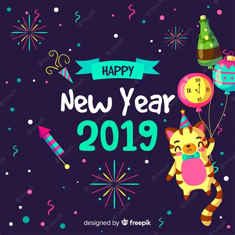 Free Vector | New year party background