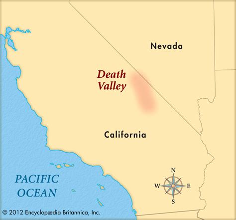 Printable Death Valley Map