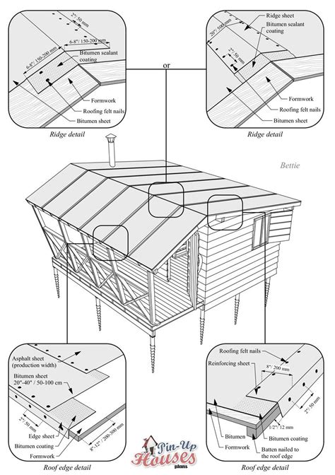 DIY Asphalt Roofing - Small House Plans / Cabin Plans / Shed Plans