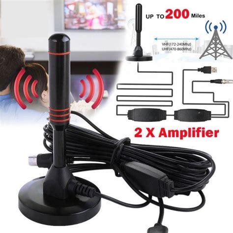 New 200 Miles TV Antena Digital HDTV Indoor TV Antenna TV Digital DVB ...