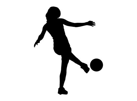 Kickball Kicking Soccer Ball Clip Art Free Clipart Sport Silhouette ...