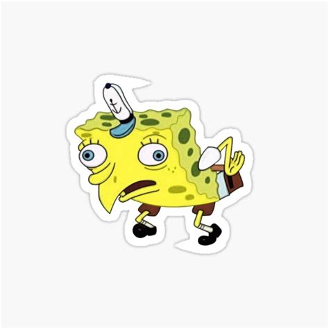 "Spongebob Mocking Bird Meme" Sticker for Sale by Genetonic | Redbubble