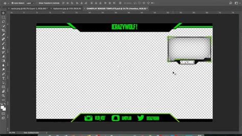 Facecam AND Gameplay Border Template (FREE DOWNLOAD IN DESC) - YouTube