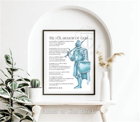 Armor of God Printable, Ephesians6, Scripture Print,you Are Gods ...