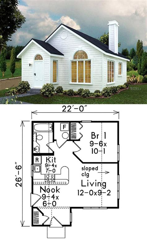 27 Adorable Free Tiny House Floor Plans | Cottage house plans, Small ...