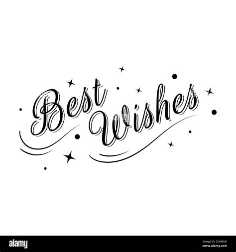 Best wishes card lettering. Beautiful greeting banner poster ...