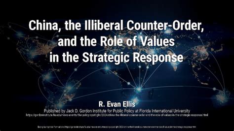 China, the Illiberal Counter-Order, and the Role of Values in the ...