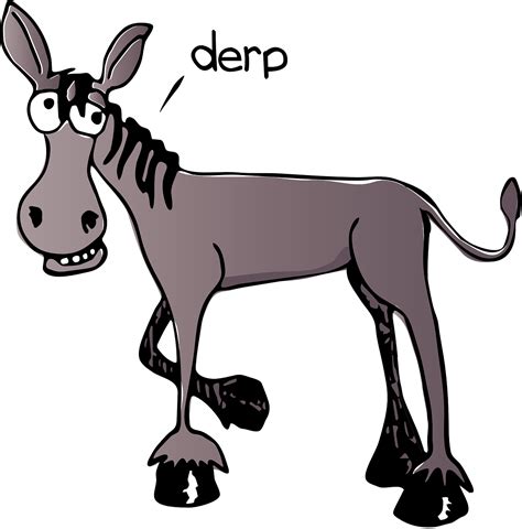 Download Donkey, Derpy, Cartoon. Royalty-Free Vector Graphic - Pixabay