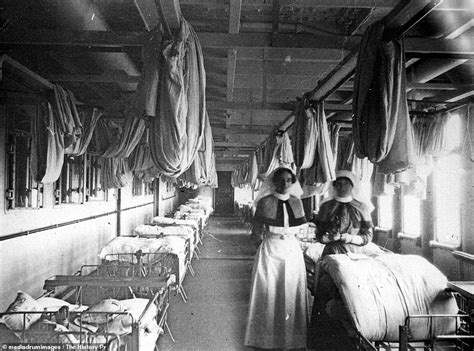 Unseen pictures explore life on board the colossal hospital ship HMHS ...