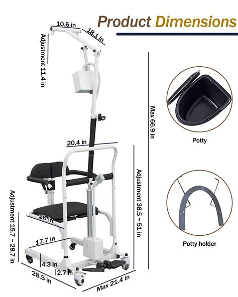 Electric Lift Patient Transfer Chair